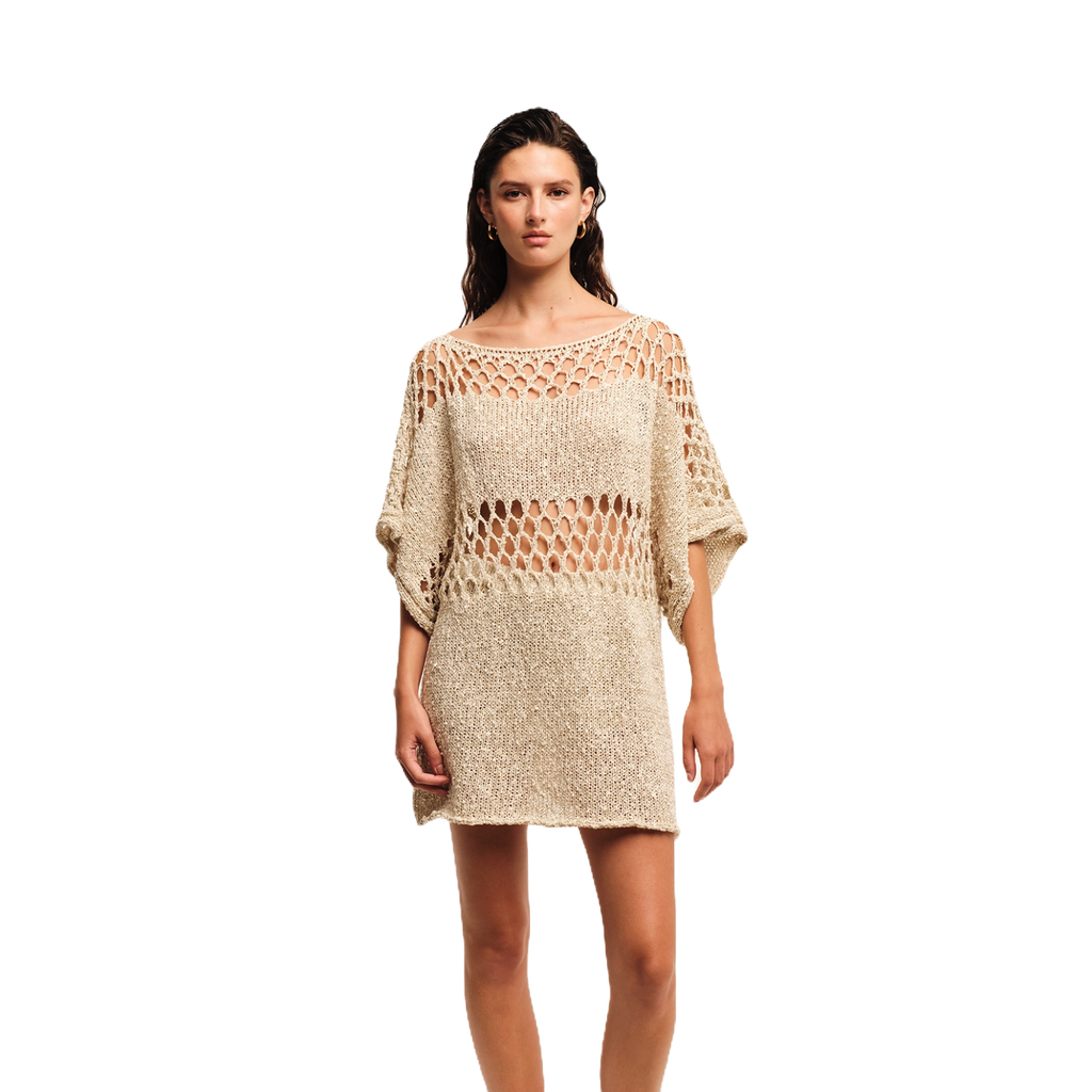 Golden Hour Knit Mini Dress
