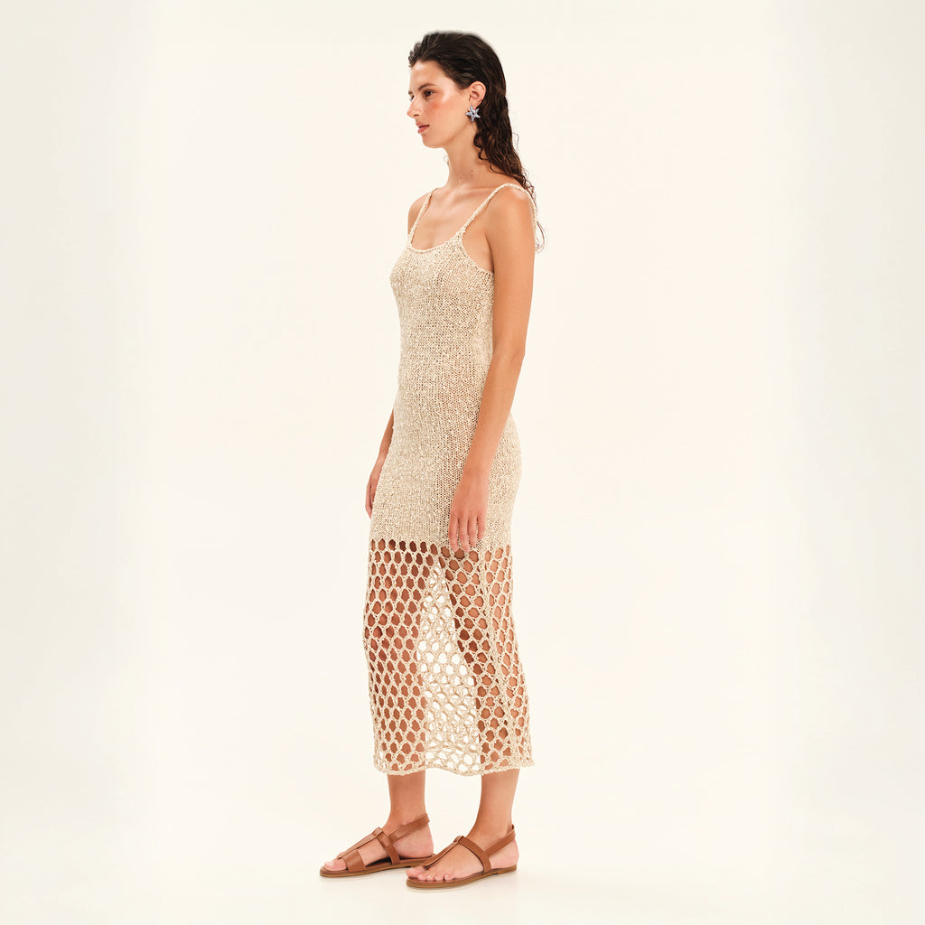 The Golden Hour Knit Midi Dress