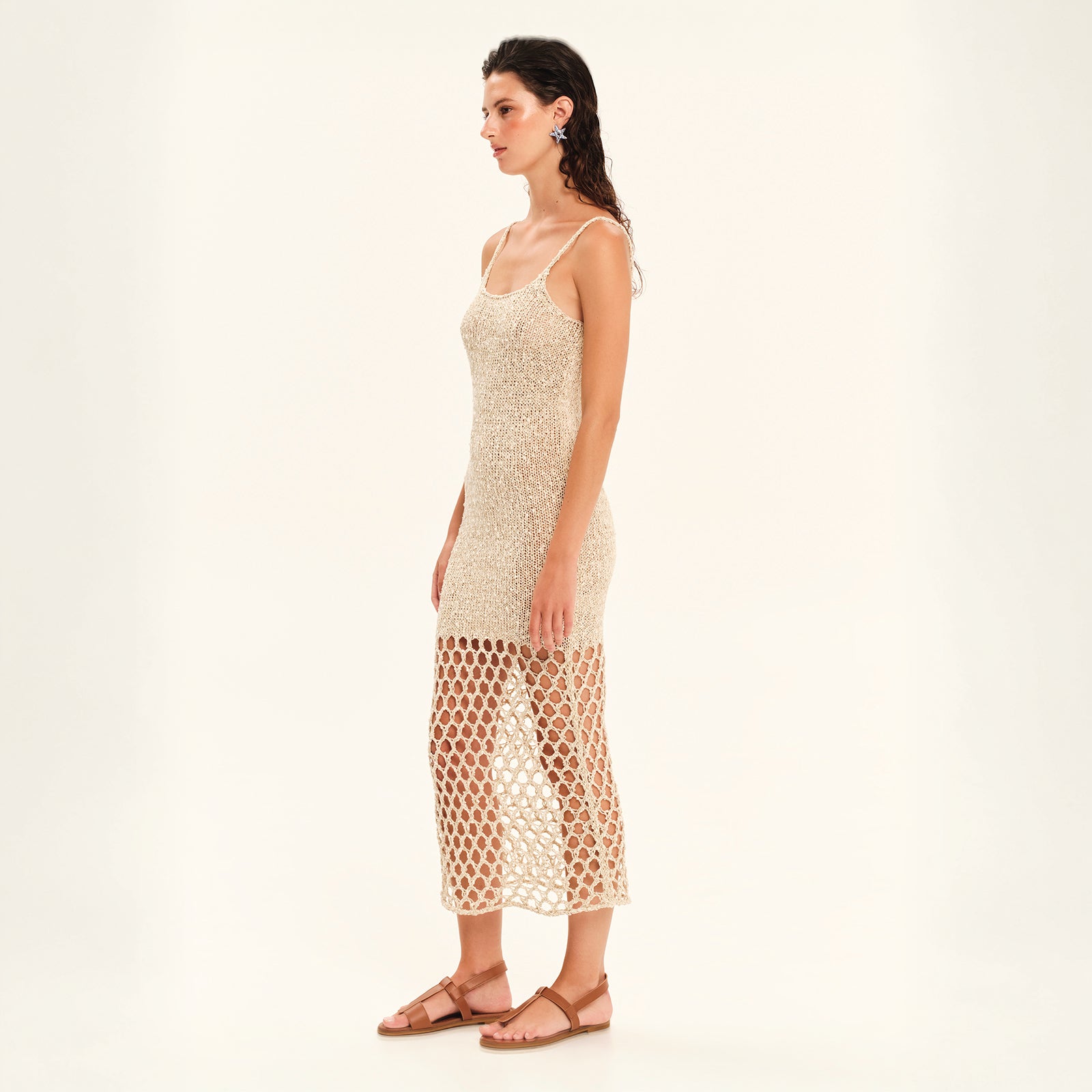 The Golden Hour Knit Midi Dress