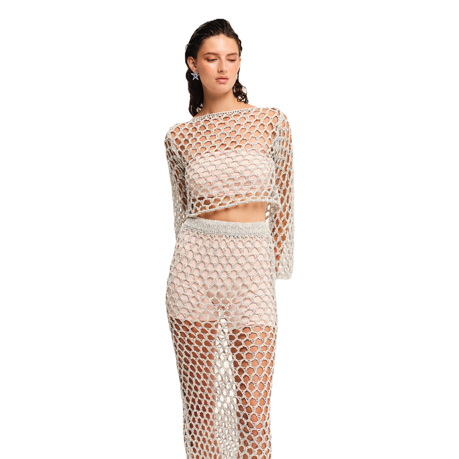 The Golden Hour Knit Midi Skirt
