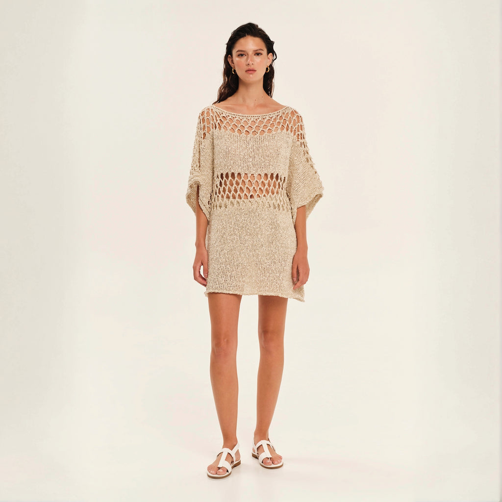 Golden Hour Knit Mini Dress