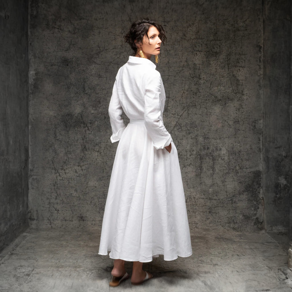 Stella Linen Shirt Dress