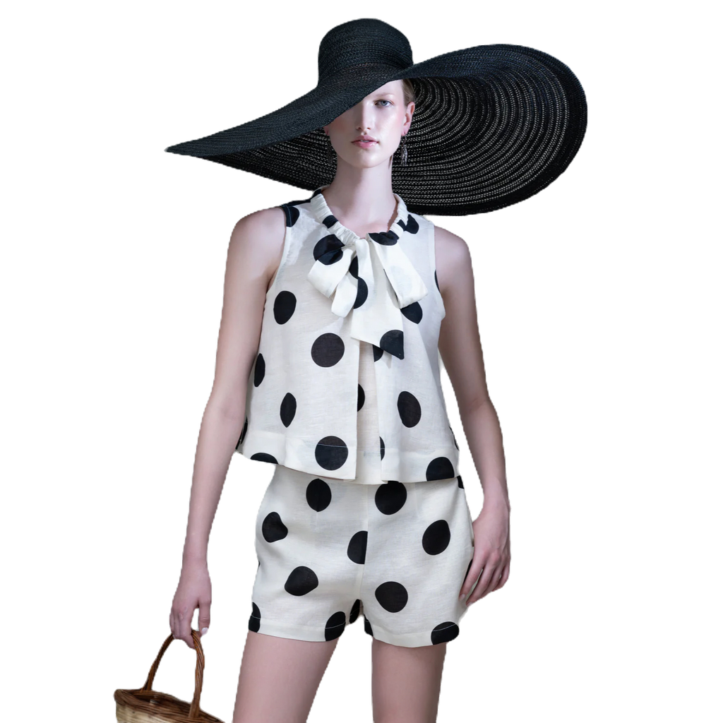 Bow Shorts-Polka Dot