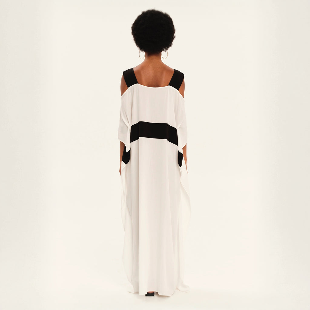 Dimensional Play Maxi Tunic Dress
