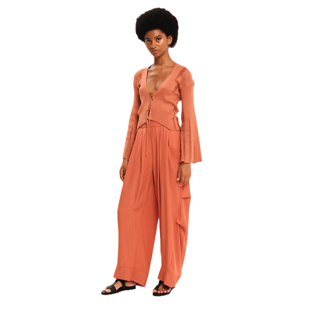 Secret Pleats Draped Trousers