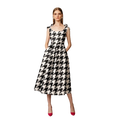 Dorothy pied-de-coq Dress