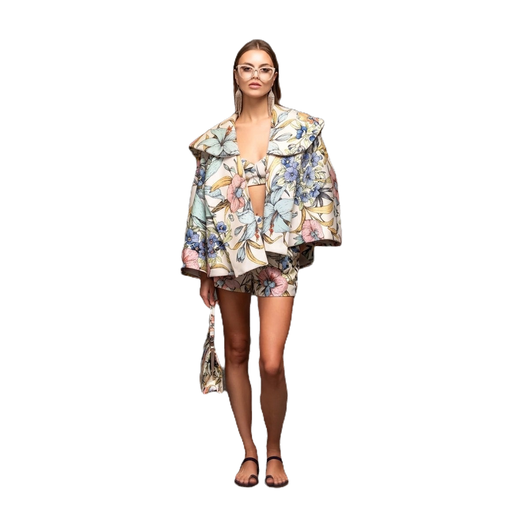 Vertigo Floral Short Jacket