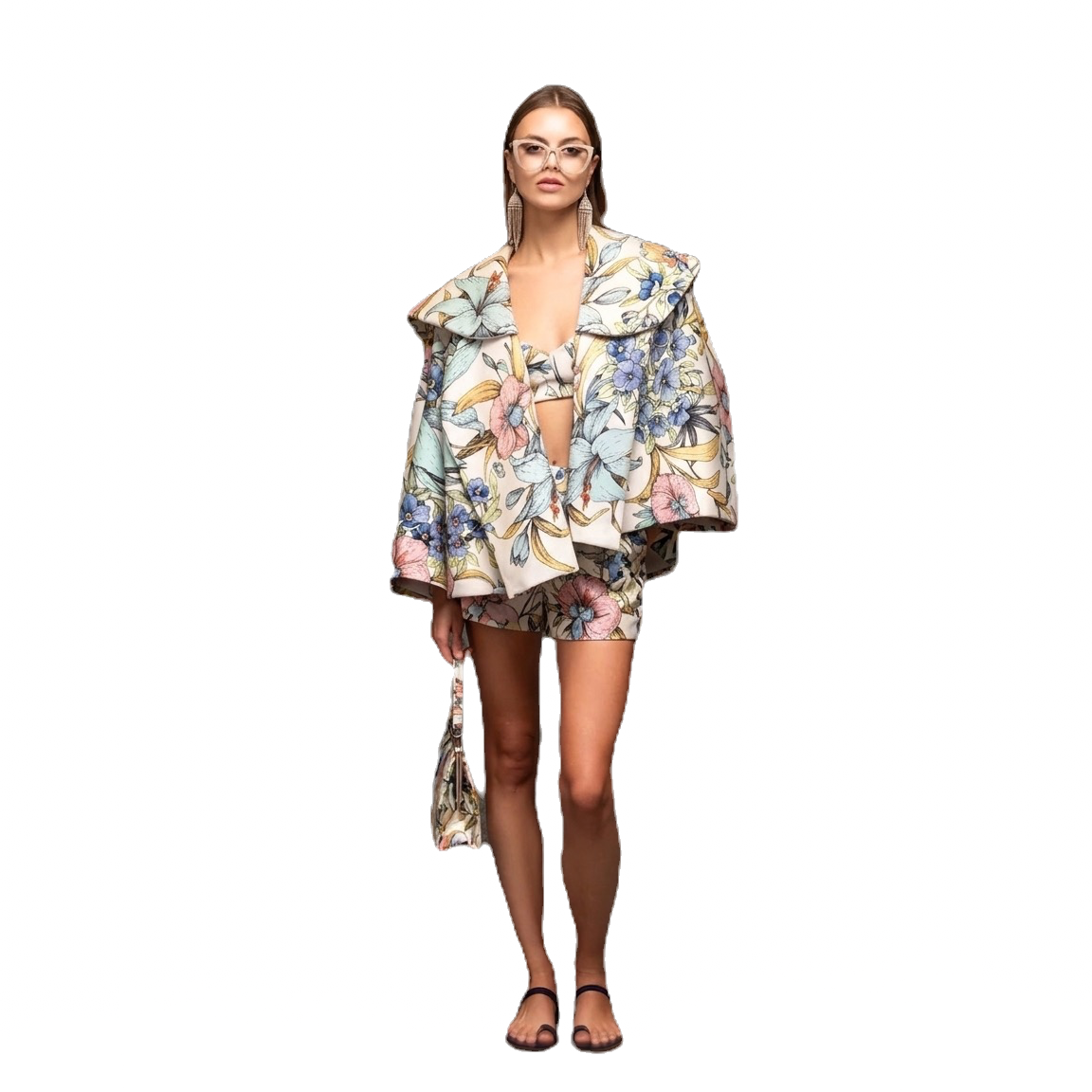 Vertigo Floral Short Jacket