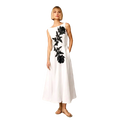 Audrey Linen Floral Dress