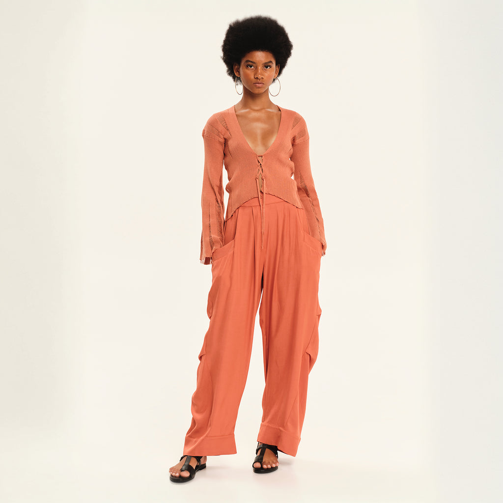 Secret Pleats Draped Trousers