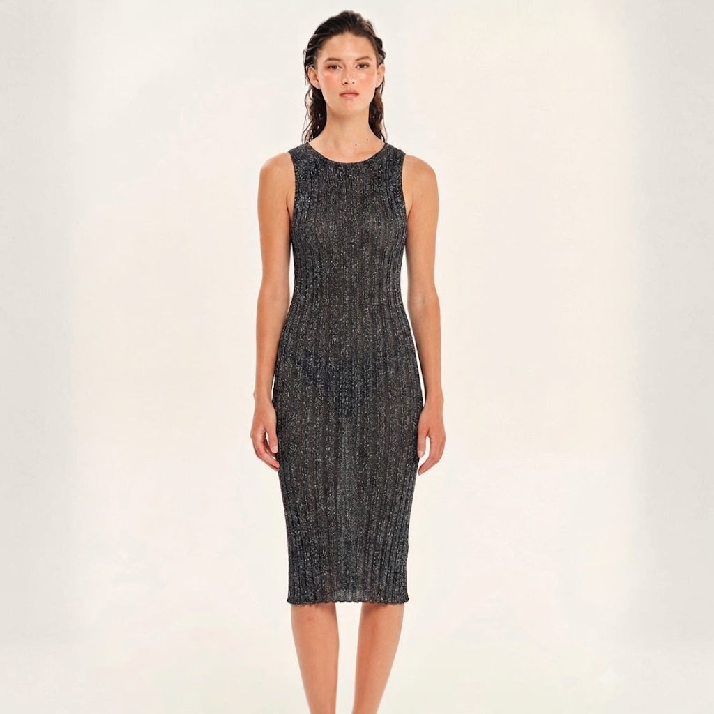 Sparkling Nights Knit Midi Dress