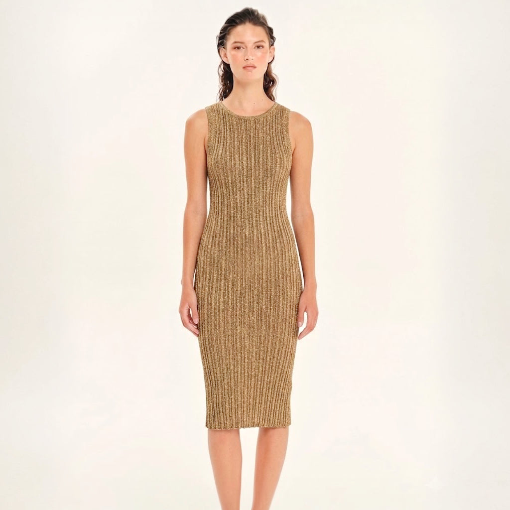 Sparkling Nights Knit Midi Dress