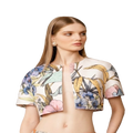 Como Floral Crop Jacket