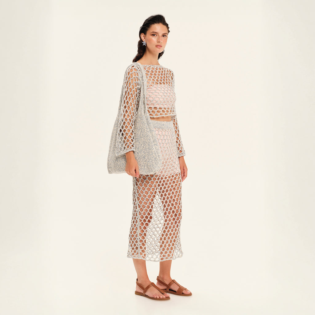The Golden Hour Knit Longsleeve Crop Top