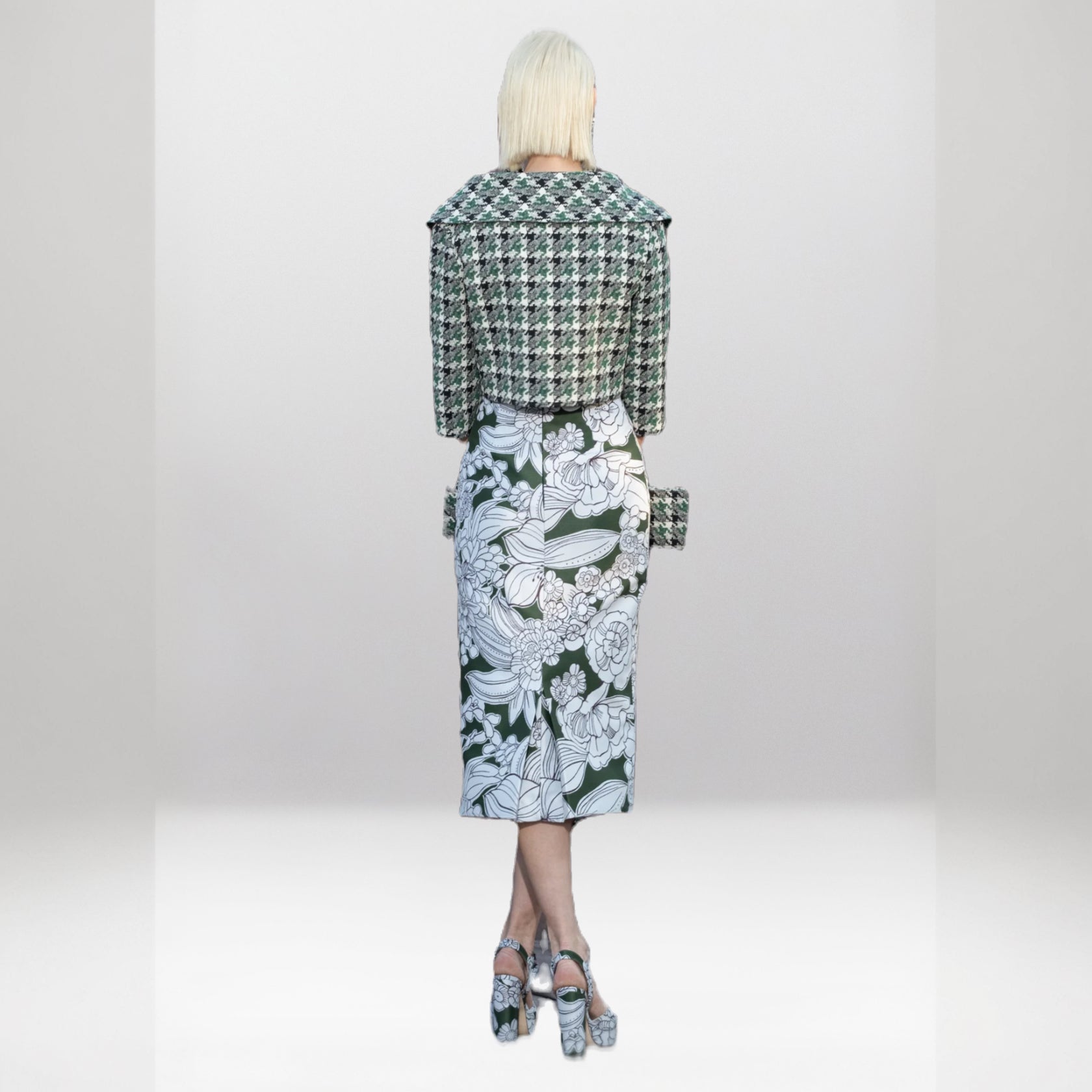 Pencil Floral Skirt