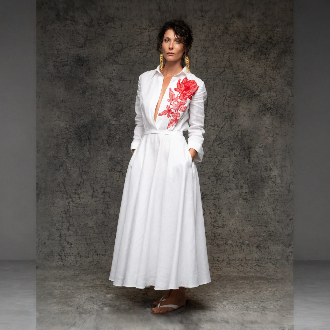 Stella Linen Shirt Dress