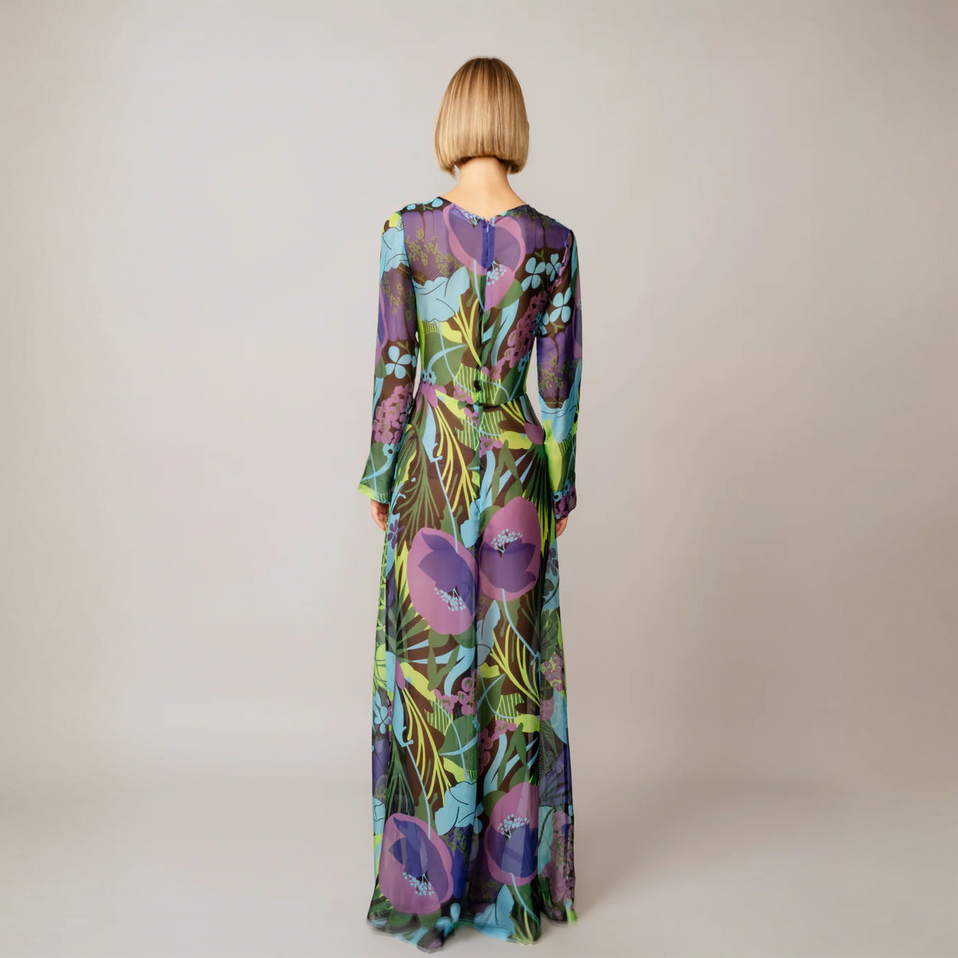 Aphrodite Long Silk Dress