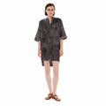 Mini Short Sleeved Dress – Abstract Silkiness