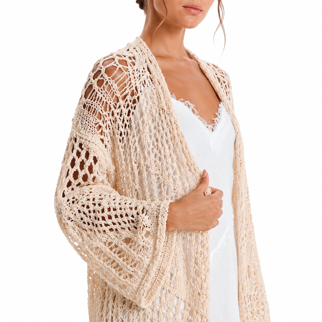 Long-sleeve Cardigan – Nature Texture