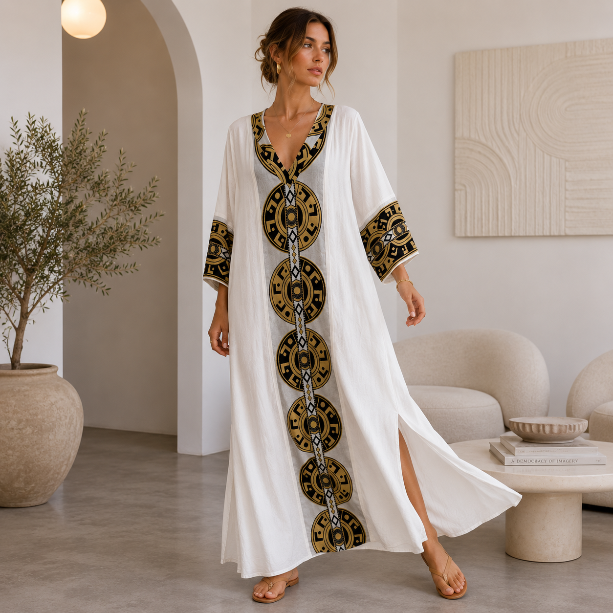 Noir Sol Kaftan