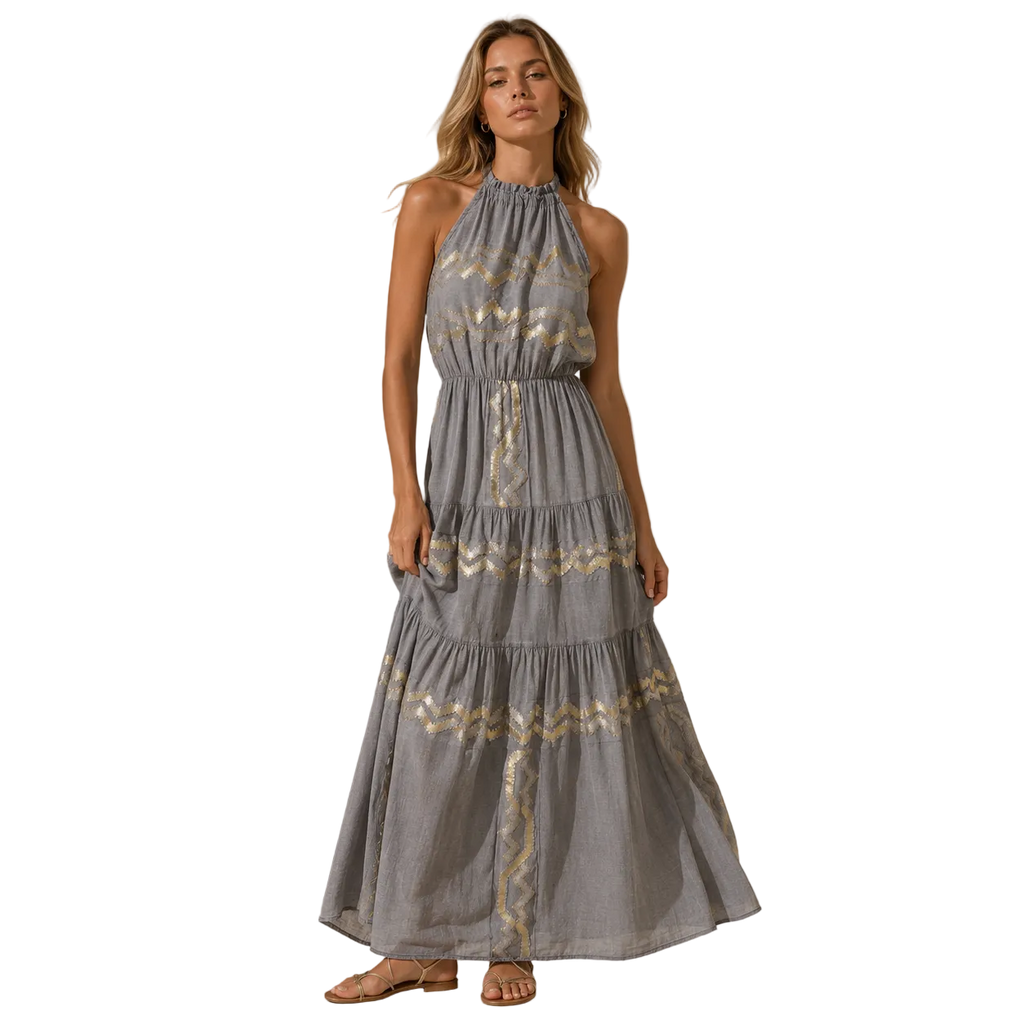 Elena Halter Maxi Dress