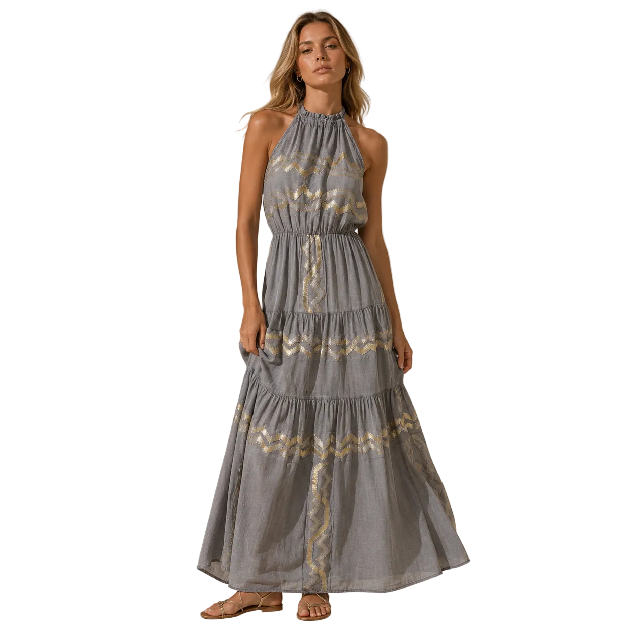 Elena Halter Maxi Dress