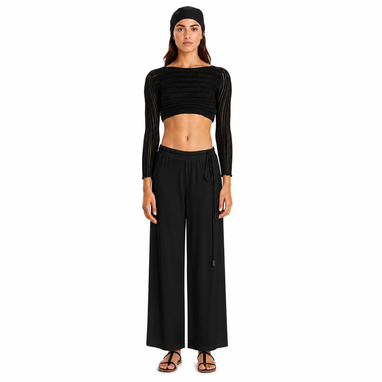 Knit Long-sleeved Crop Top – Archetypes
