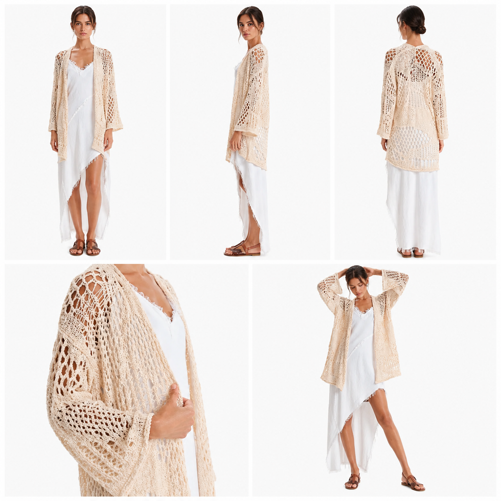 Long-sleeve Cardigan – Nature Texture