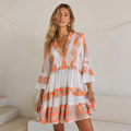 Coral Mirage Mini Dress