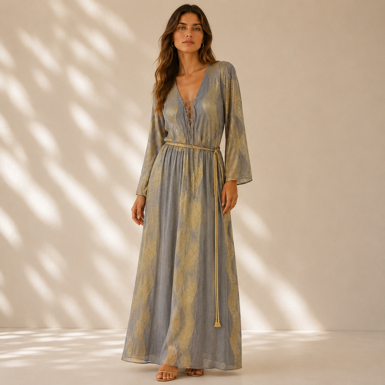 Helios Wave Maxi Dress