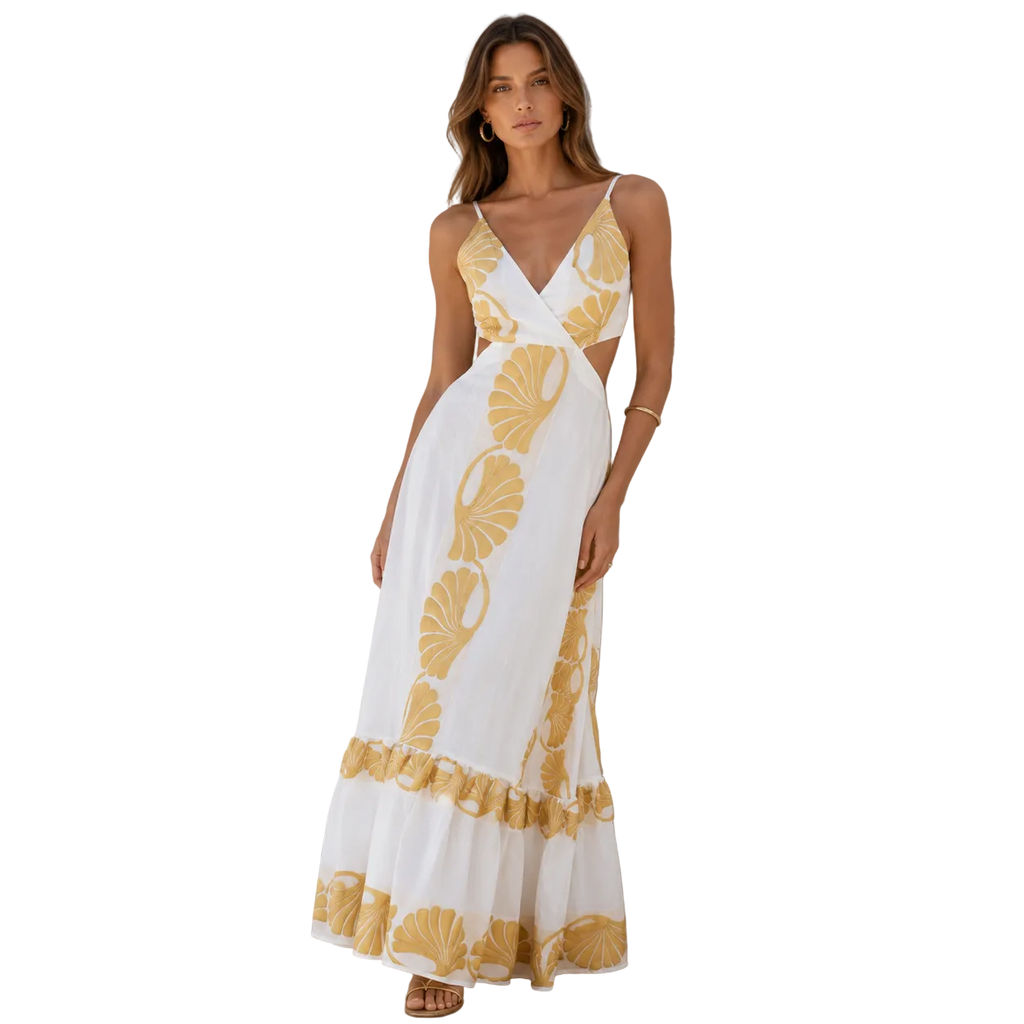 Riviera Shell Maxi Dress