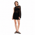 Mind and Matter Asymmetrical Kntted Mini Dress