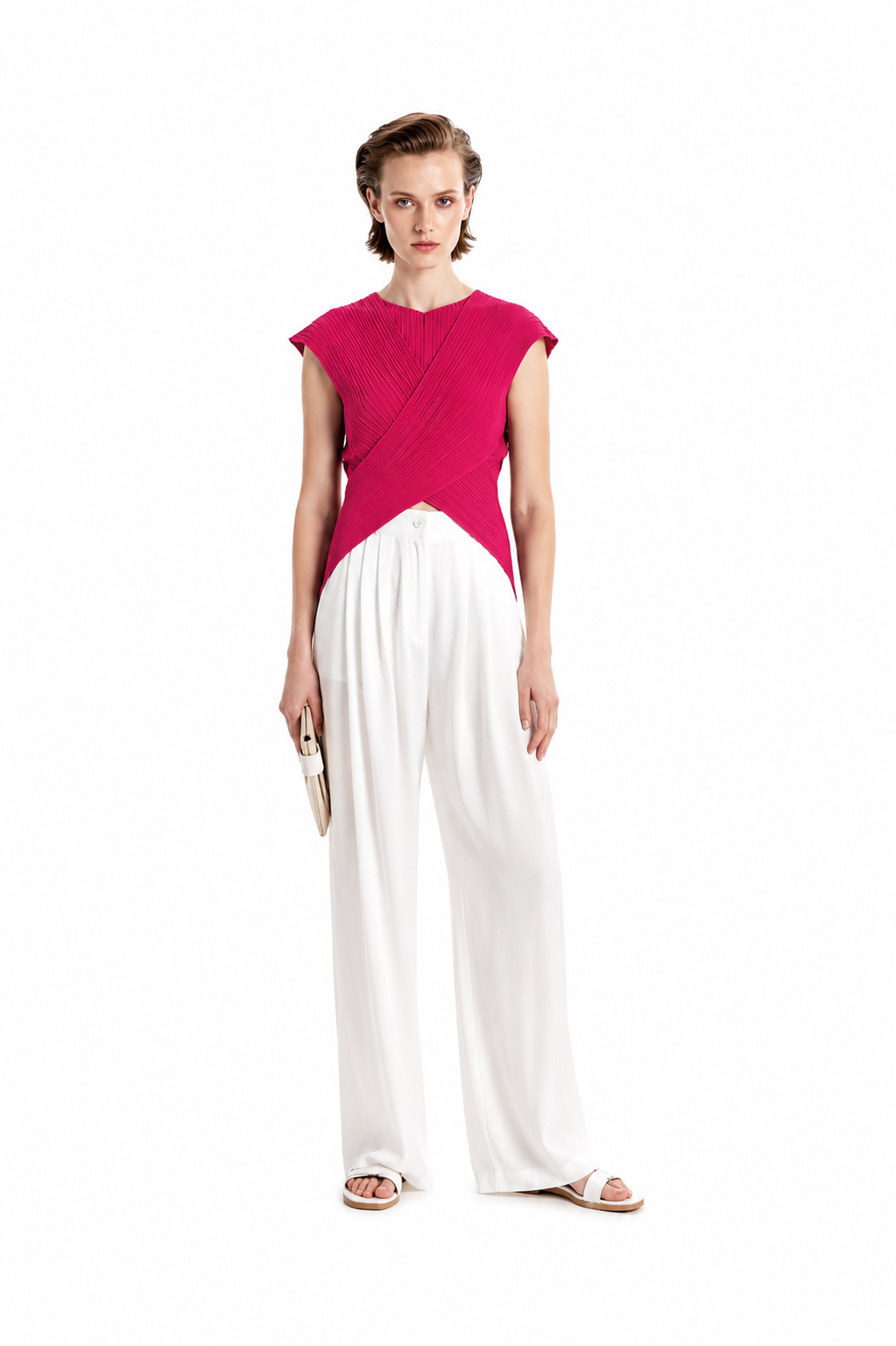 Seashells Knit Crossed Top