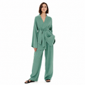 High Waisted Trousers with Pleats – Luxurious Drapery