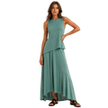 Asymmetrical Maxi Skirt  – Luxurious Drapery